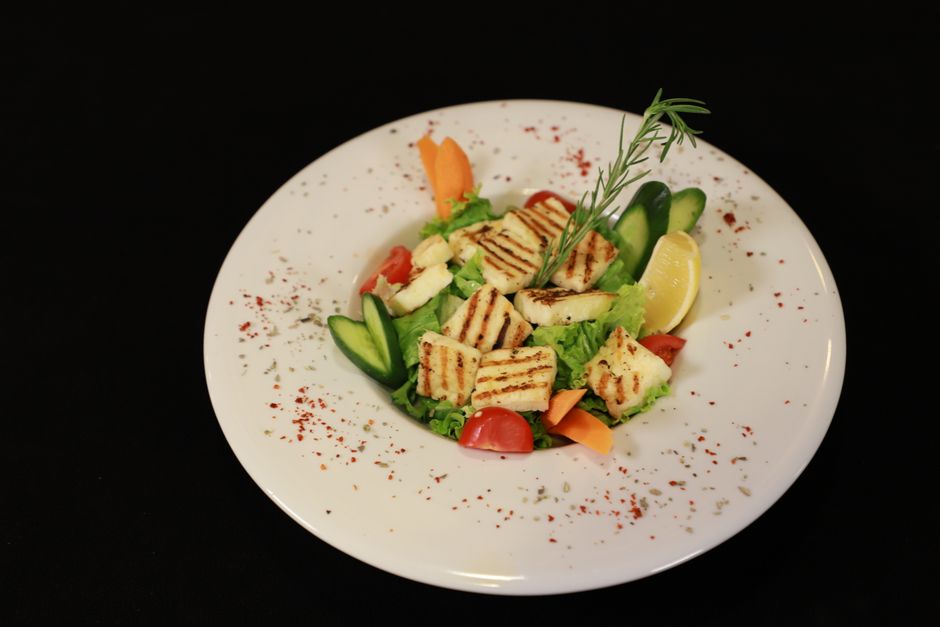 Halloumi i airfryer: gyllene och krispig